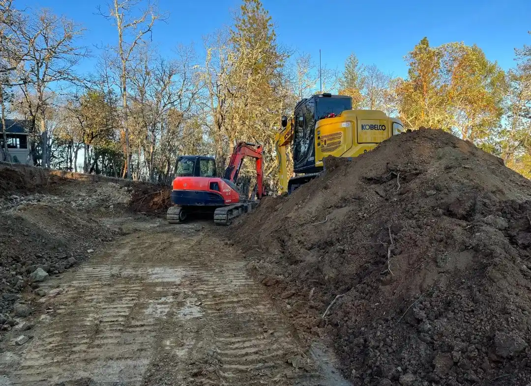 land leveling for driveway construction